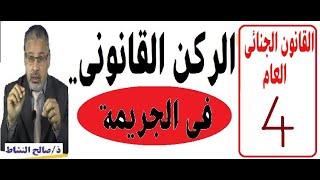الركن القانوني في الجريمة والاستثناءات على مبدأ شرعية التجريم والعقاب/ذ.صالح النشاط