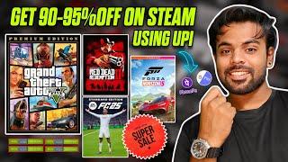 GET 90 TO 95% OFF ON STEAM GAMES  | HOW TO BUY GAMES ON STEAM WITH UPI | NEW METHOD 2025