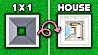 Building A 1x1 HOUSE In Bloxburg! 