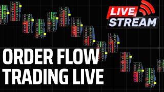 LIVE ORDER FLOW - $ES - FOOTPRINT CHARTS, CUMULATIVE DELTA, FILTERED FOOTPRINT, VOLUME, LARGE ORDERS