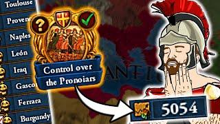 4k Dev in 20 Yrs From 'PRONOIARs' ... EU4 Byzantium TOTALLY BALANCED Guys