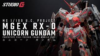 GUNPLA CUSTOM BUILD | MGEX UNICORN GUNDAM VER. KA + CITY DIORAMA