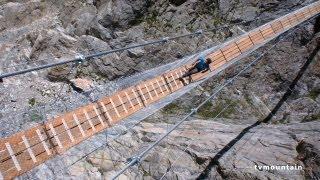 Passerelle refuge des Conscrits Mont-Blanc massif les Contamines Montjoie randonnée montagne