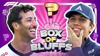 ‘I’ve Never Seen This Guy More Serious!’ | Box Of BLUFFS! | Daniel Ricciardo & Alex Albon