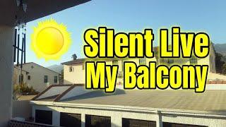 the crane man is silent live! a wonderful friday morning, going silent live on the balcony 