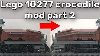 Lego train 10277 crocodile mod build intructions - part 2