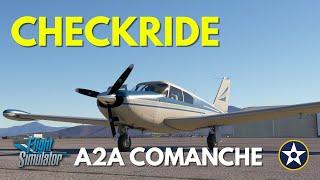 A2A Comanche Full Flight Guide - Checkride - Microsoft Flight Simulator