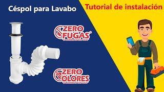 ¿Cómo instalar un Céspol para lavabo Zero Fugas?