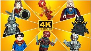 DC Superheroes The FLASH Speed Force 4K Supergirl Wonder Woman Cyborg Unofficial LEGO Minifigures