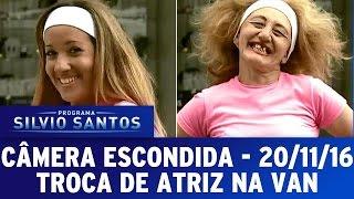 Câmera Escondida (21/11/16) - Troca de atriz na van