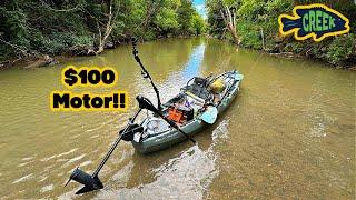 Fishing after Installing CHEAP Motor on Kayak