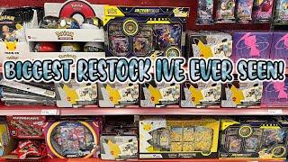 BIGGEST RESTOCK IVE EVER SEEN! | Pokemon Card Hunt | Pokémon