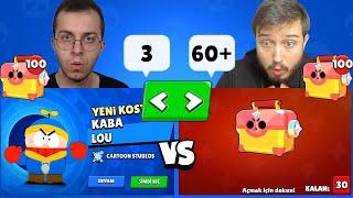 3 YAŞINDAKİ HESAP vs 60 YAŞINDAKİ HESAP ( 100 OMEGA KUTU AÇTIK ) !!! - Brawl Stars