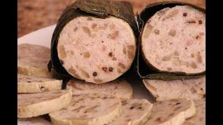 Vietnamese Sausage Ham with Pork Skin (Giò bi) Recipe