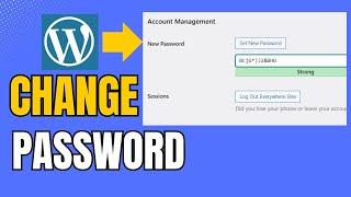 How To Change WordPress Admin Password