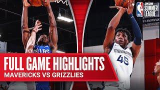 MAVERICKS vs GRIZZLIES | NBA SUMMER LEAGUE | FULL GAME HIGHLIGHTS