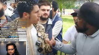 Muslim (?) begeht Kufr  | Shamsi im Speakers Corner | Moderator REAGIERT