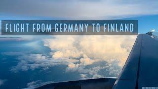 Beautiful flight from Germany to Finland