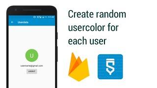 Create user account with random color for each user.