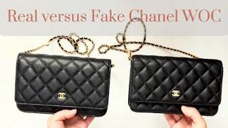 My Real and fake Chanel WOC bags.  Unboxing my dream Chanel classic WOC. #chanel #luxurybag #purse