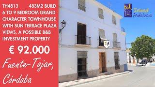 92K, 483m2 build 6 to 9 Bed Townhouse + Big Plot Property for sale in Spain inland Andalucia TH4813