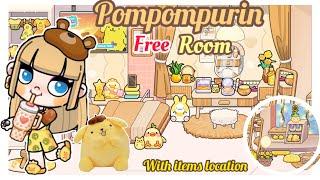 Pompompurin🫶 Avatar World (FREE Room Items+Location) House design |  House tour.