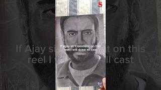 Ajay devgan drawing | Shaitan movie poster drawing #shorts #short #viral #trending #drawing