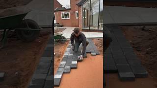 BUILDING a block path in a day #landscaping #building #asmr #build