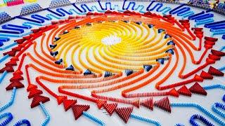 Building the COLLOSSAL Spiral in 100,000 Dominoes - Destination Domino 2024