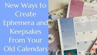 Don’t Throw Out Those Old Used Calendars!