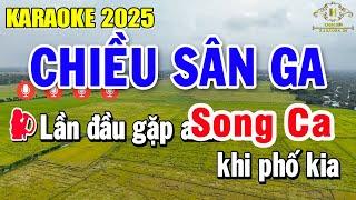 Chiều Sân Ga Karaoke Song Ca Nhạc Sống Dễ Hát | Trọng Hiếu