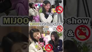 Mijoo 1st time show her  phone with no Jjangu cover case