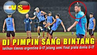  MESSI PIMPIN LATIHAN U-17 !! Jelang Semi Final Piala Dunia U-17 Timnas Argentina  Vs Jerman U-17