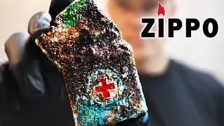 Zippo Lighter Restoration, Vietnam War MEDIC Repair - Ba Ria 72-73