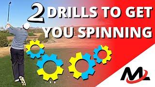 2 Drills To Get You SPINNING (Rotate With These!) | Milo Lines Golf