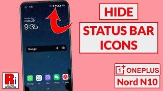 How to Hide Status Bar Icons in OnePlus Nord N10