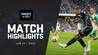 HIGHLIGHTS  Minnesota United vs  Austin FC | June 22, 2024