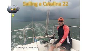 Sailing a Catalina 22 in Key Largo, FL (2019)