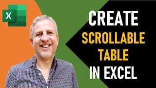 Create a Scrolling Table in Excel - Excellent for Dashboards