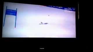 Lindsey Vonn crash in the World Championship SG in Schladming 05.02.2013