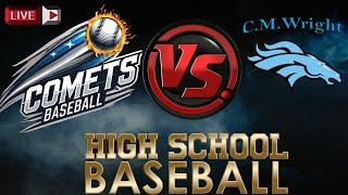 Catonsville Comets vs ​C Milton Wright Mustangs  High School Varsity Baseball Live