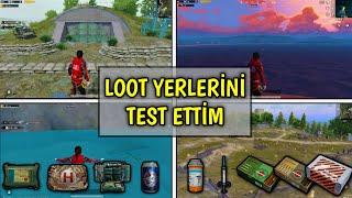 KİMSENİN ATLAMADIĞI YERLERE ATLAYIP LOOT TESTİ YAPTIM!!  - Pubg Mobile Karşılaştırma