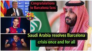 Saudi Investment Fund resolves Barcelona crisis once and for all by registering Dani Olmo and Pau Vi