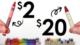 $20 VS $2 Crayons - JAPANESE VS CRAYOLA