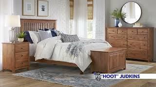 Real wood furniture made in the U.S.A.