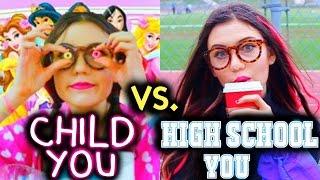 High School You vs. Child You: School