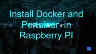 Install Docker and Portainer on Ubuntu 20.04 in Raspberry Pi