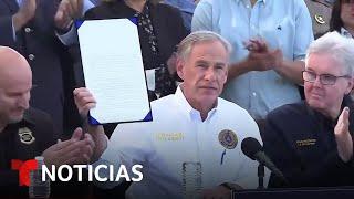 Departamento de Justicia amenaza a Texas con demandarlo por ley antiinmigrantes | Noticias Telemundo