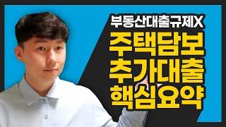 주택담보추가대출 핵심요약! ( 부동산대출규제X )