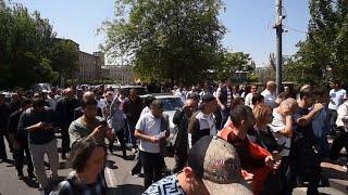 Protests shut streets in Armenia's capital, roads in other parts of country